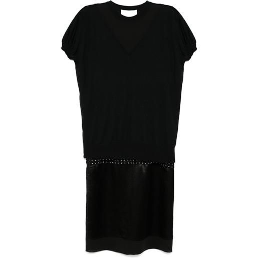 3.1 Phillip Lim abito con ricamo - nero