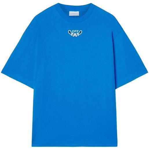 Off-White t-shirt bandana arrow skate - blu