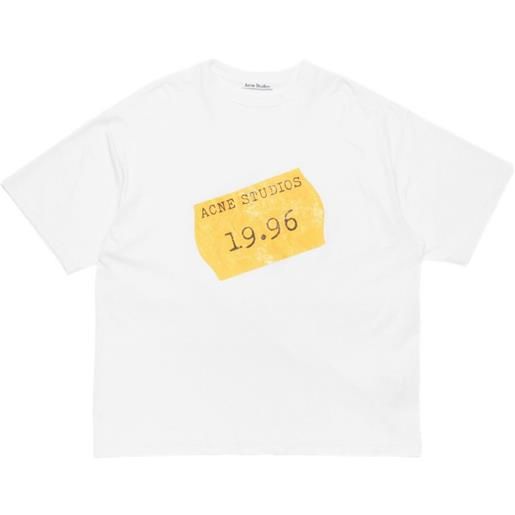 Acne Studios t-shirt in misto cotone - bianco