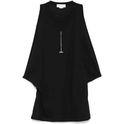 Alexander McQueen t-shirt draped armhole - nero