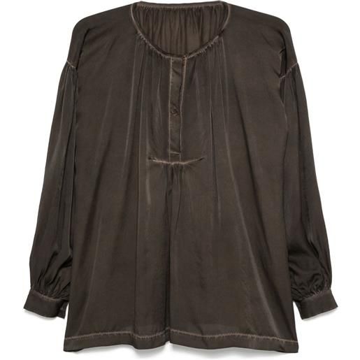 Uma Wang blusa tillie - marrone