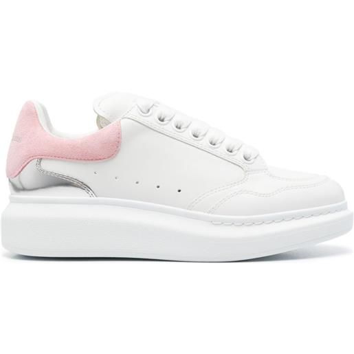 Alexander McQueen sneakers oversize in pelle - bianco