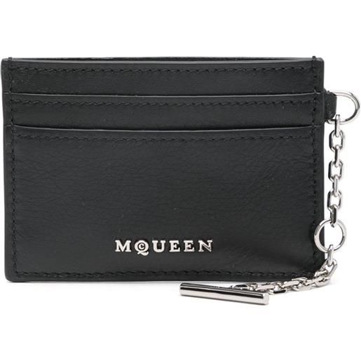 Alexander McQueen portacarte sling - nero