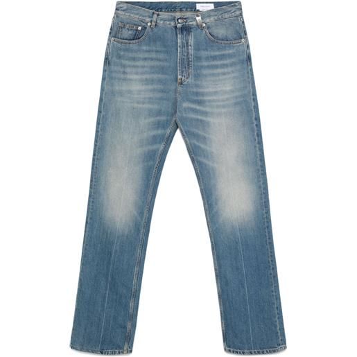 Alexander McQueen jeans dritti - blu