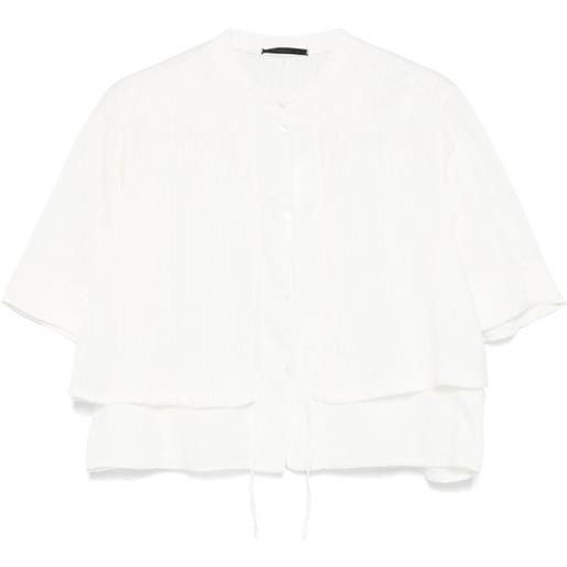 Transit camicia con coulisse - toni neutri