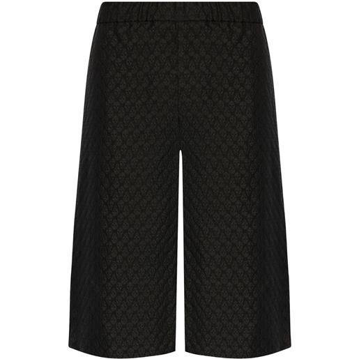 Alexander McQueen bermuda jacquard - nero