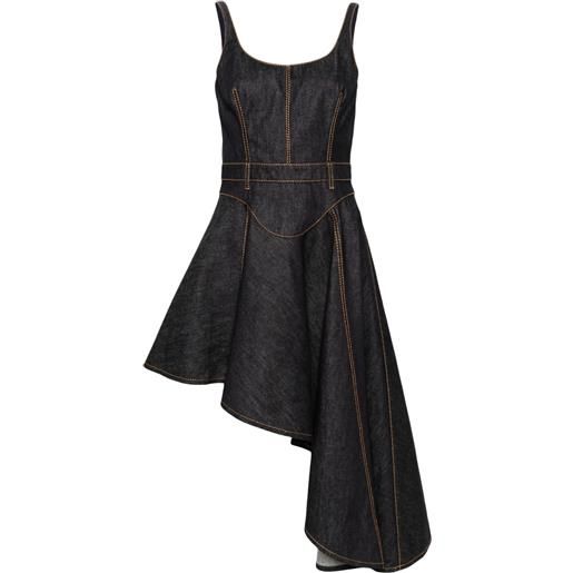 Alexander McQueen abito asimmetrico - blu