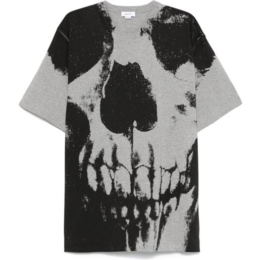Alexander McQueen t-shirt skull - grigio