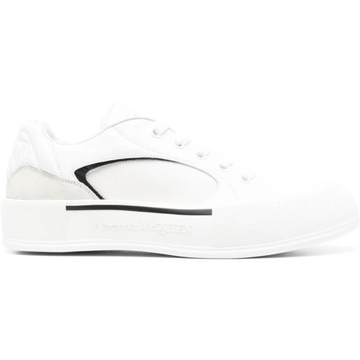 Alexander McQueen sneakers skate deck plimsole - bianco
