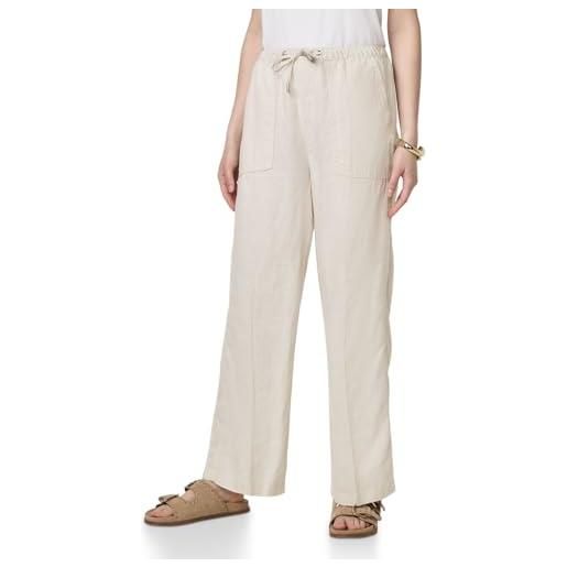 Street One Studio f378731 straight leg-pantaloni in lino, moonstone, sabbia, 42 donna