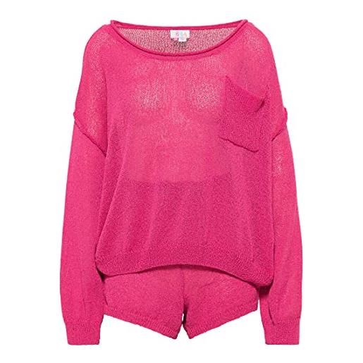 caneva set per maglieria, colore: rosa, xl/xxl donna