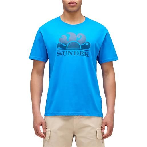SUNDEK t shirt porta logo a contrasto