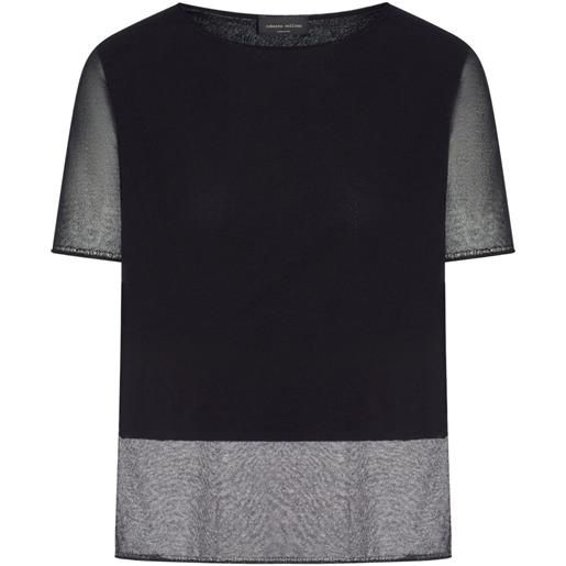Roberto Collina t-shirt in cotone - nero