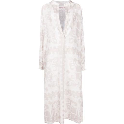 Valentino Garavani abito con stampa geometrica - toni neutri