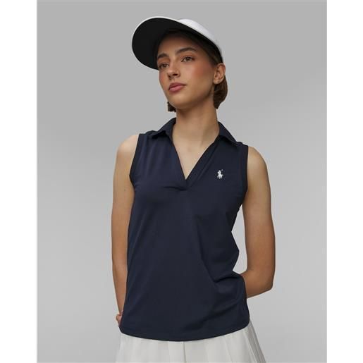 RLX Ralph Lauren polo blu scuro da donna ralph lauren rlx golf