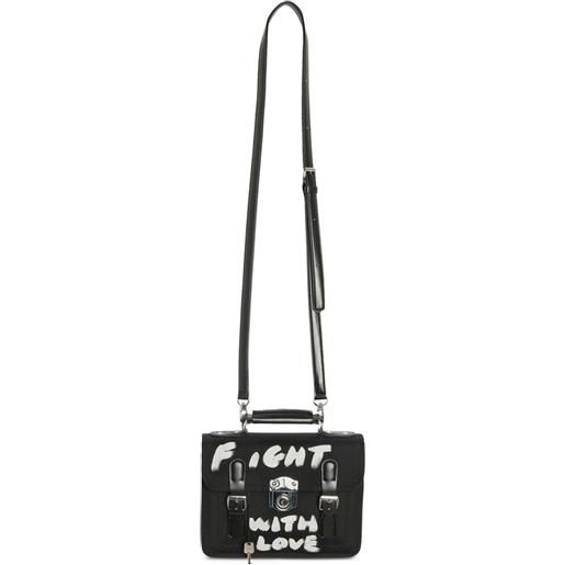 Comme Des Garçons Girl borsa tote in tela - nero