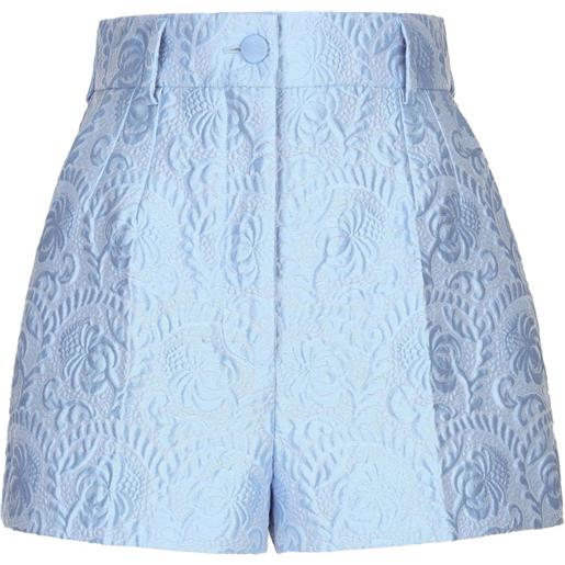 Dolce & Gabbana shorts sartoriali dna jacquard - blu
