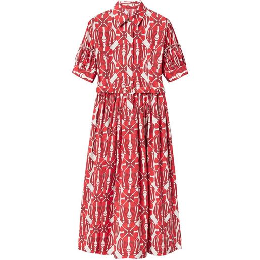 La DoubleJ abito midi libertine - rosso