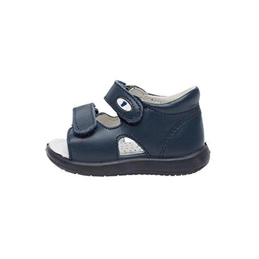 Sandali New River Falcotto – Bambina E Ragazza, Apertura Open Toe, Pelle, Velcro, Fondo In Gomma, Primi Passi