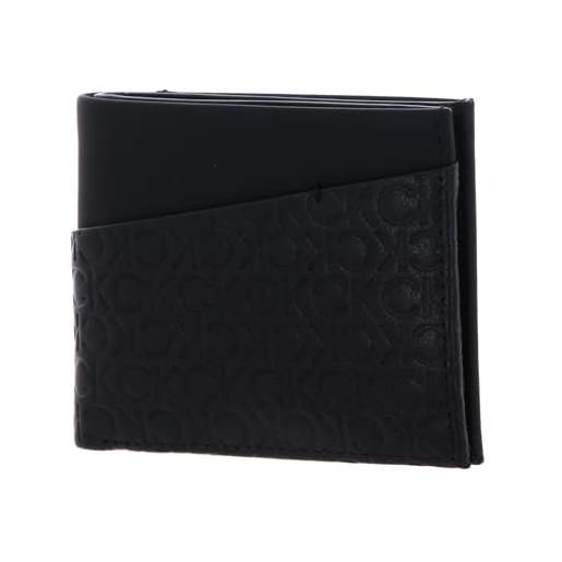 Calvin Klein ck must mono bifold 5cc w/coin black tonal mono