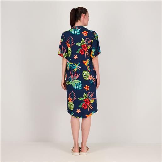 Cuddl Duds cuddle duds abito chemisier con bottoni in jersey mano pesca