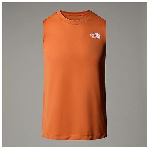THE NORTH FACE nf0a825p6ig m lightbright tank canottiera uomo iron bronze taglia xl