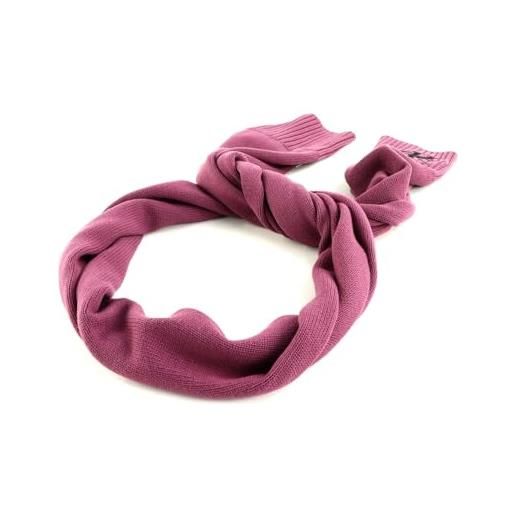Calvin Klein monologo embroidery knit scarf amaranth