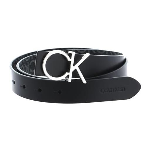 Calvin Klein re-lock ck rev belt 30mm w90 black/black mono
