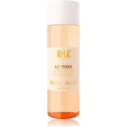MULAC purifying action #ac-tion exfoliating tonic