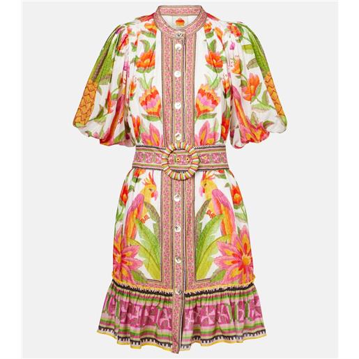 Farm Rio abito corto in misto cotone