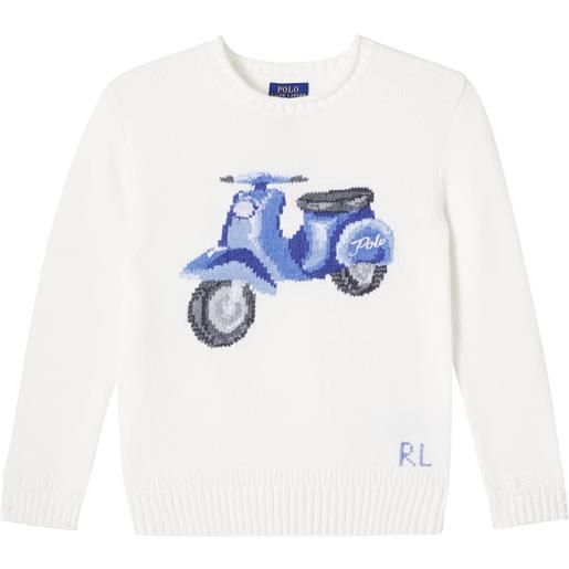 Polo Ralph Lauren Kids pullover in cotone con intarsi