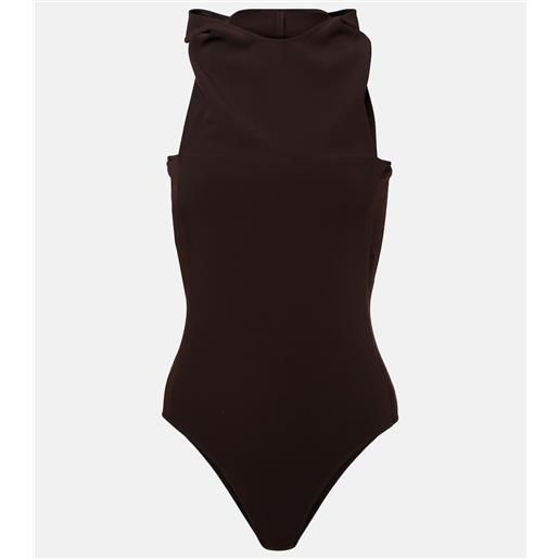 Courreges courrèges body drappeggiato