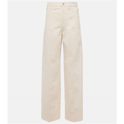 Toteme jeans a gamba larga e vita alta