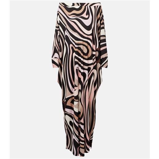 Pucci copricostume marmo con stampa