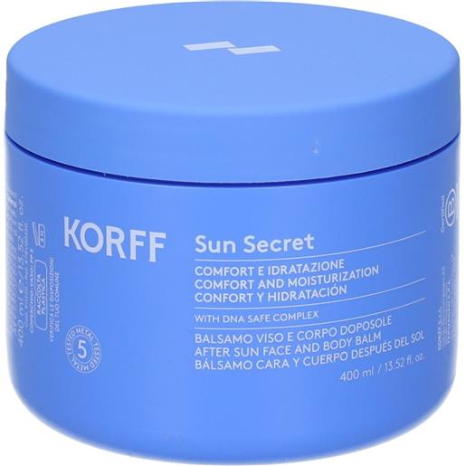 KORFF sun secret balsamo doposole idratante lenitivo