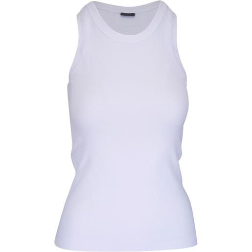 Brunello Cucinelli canotta aderente - bianco