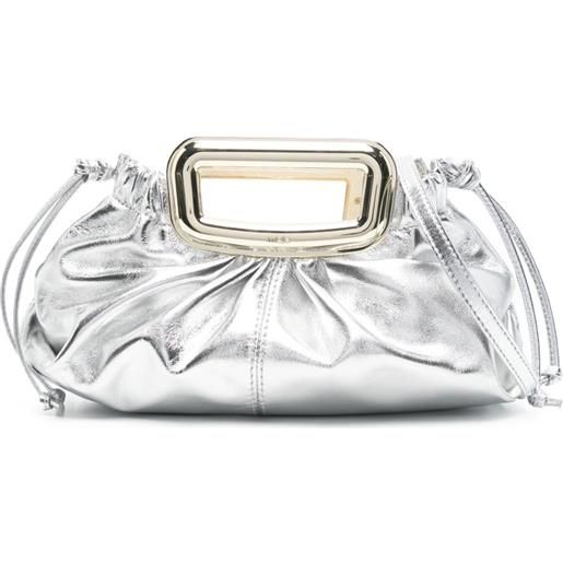 Maje clutch metallizzata - argento