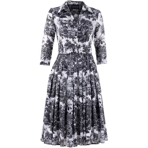 Samantha Sung abito midi in cotone - nero