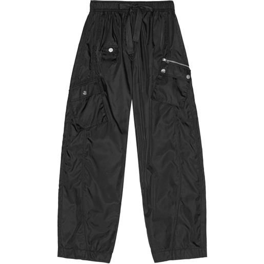 GANNI pantaloni con coulisse - nero