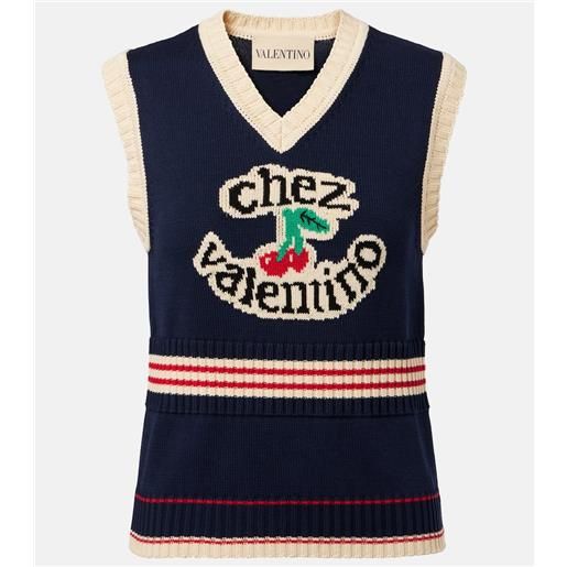 Valentino gilet chez Valentino in cotone