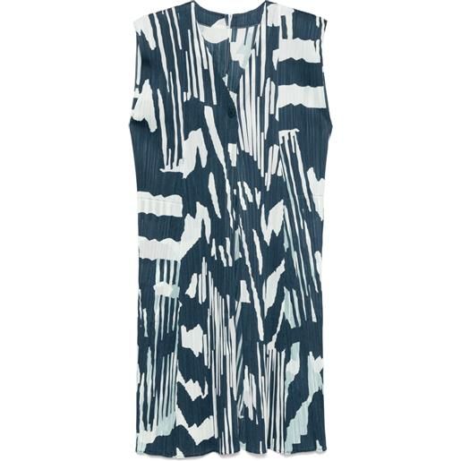 Pleats Please Issey Miyake canotta refraction - blu