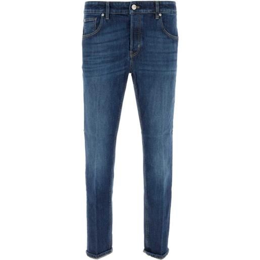 PT Torino jeans con effetto schiarito - blu