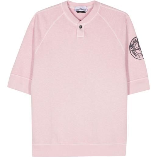Stone Island t-shirt old treatment - rosa