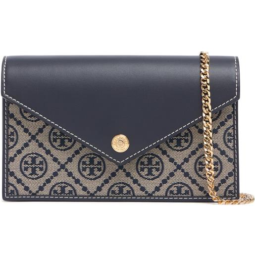 TORY BURCH pochette t monogram envelope con catena