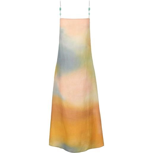 STAUD abito laura lungo - arancione