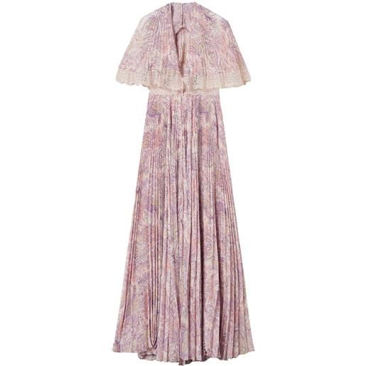 TWINSET abito plissettato - rosa