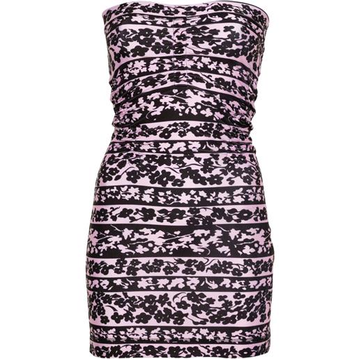 KNWLS abito corto con stampa skinn blossom - rosa