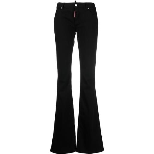 DSQUARED2 jeans svasati a vita bassa - nero