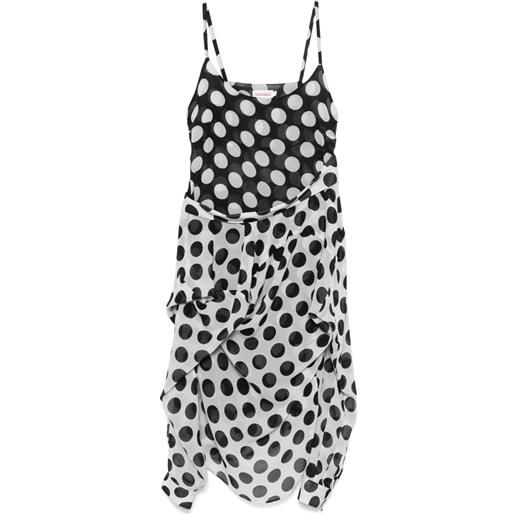 Charles Jeffrey Loverboy abito hug midi - bianco