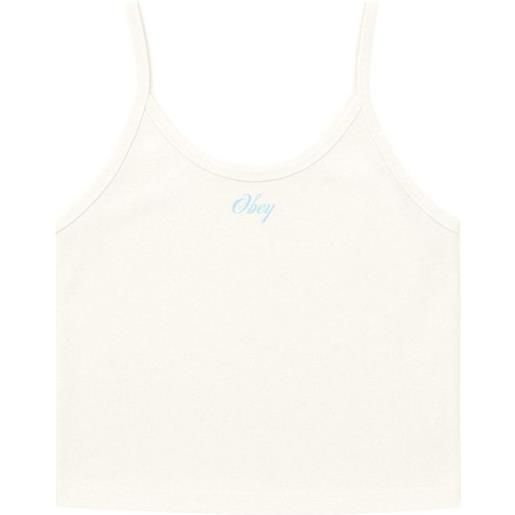 OBEY canotta baby script donna white